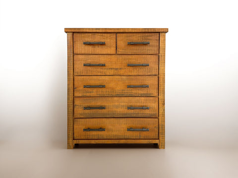 Woodgate Rustic Solid Wood 6 Drawer Tallboy