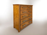 Woodgate Rustic Solid Wood 6 Drawer Tallboy