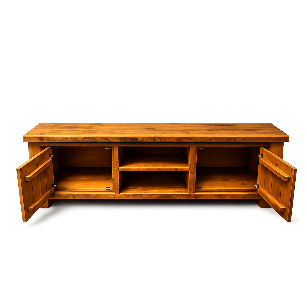 Woodgate Rustic Solid Pine TV Entertainment Unit