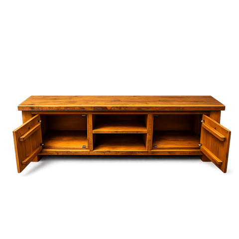 Woodgate Rustic Solid Pine TV Entertainment Unit