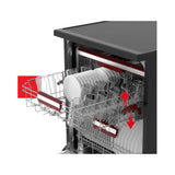 Toshiba 15 Place Settings Freestanding Dishwasher With UV Light & Auto Open DW-15F3(BS)-NZ with 3-year Warranty