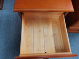 Troy 3 Drawer Bedside Warm Honey Colour