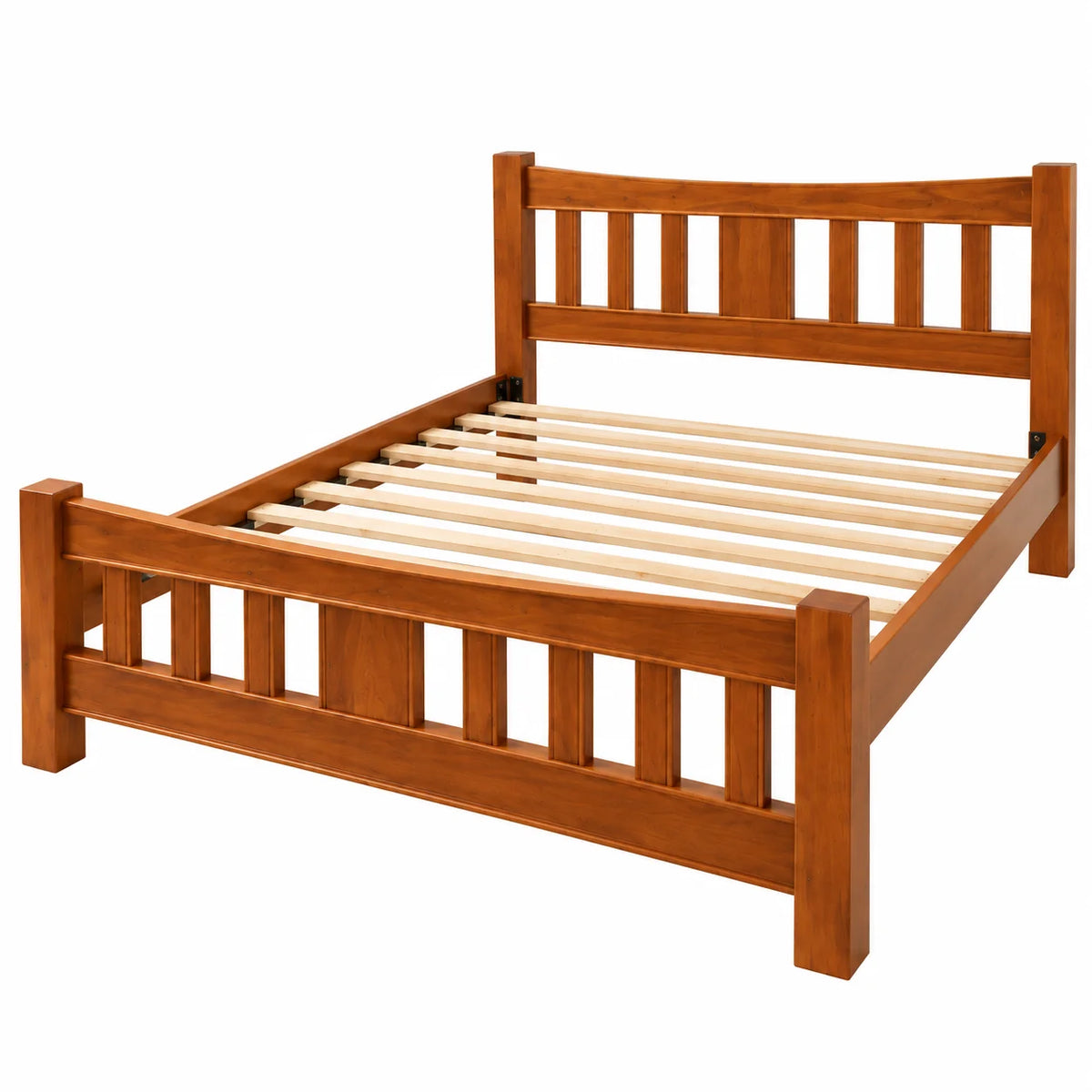 Troy Solid Pine Queen Bed Frame