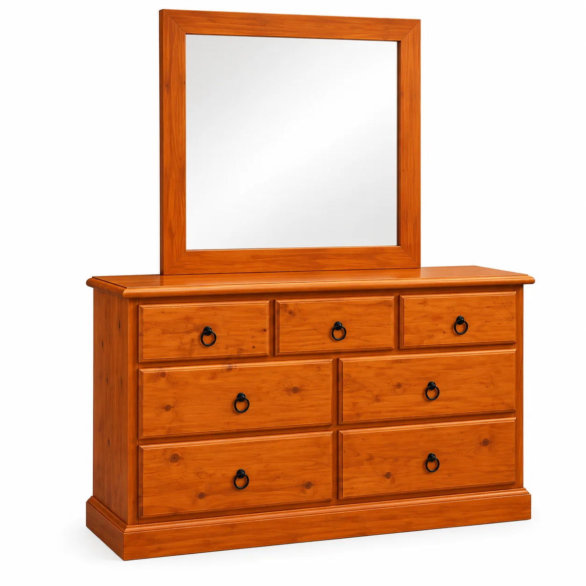Troy Solid Pine Dressing Table with Mirror