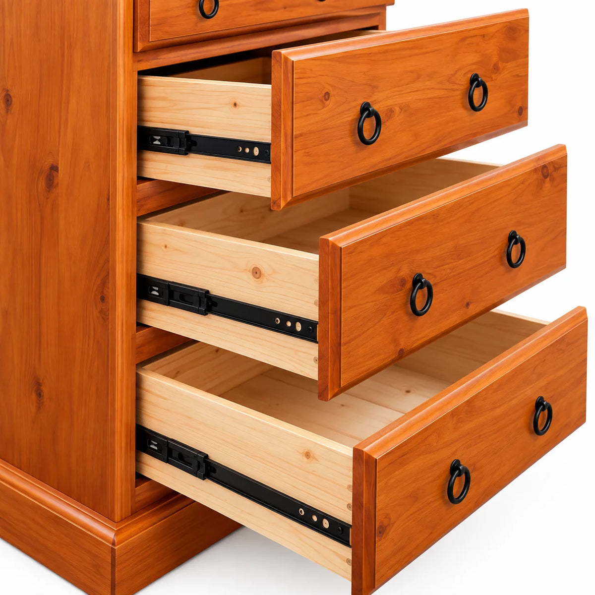 Troy Solid Pine 6 Drawer Tallboy