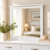 Pamela Mirror with White Solid Pine Frame