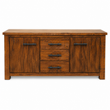 Woodgate Buffet Solid Pine Wood Rough Sawn and Rustic