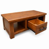 Woodgate Rustic Solid Wood 2 Drawer Coffee Table