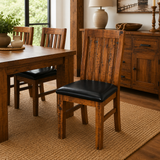 Woodgate Rustic Solid Pine Wood Dining Chair