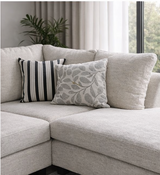 NZ Made 3 Seater with Chaise Lounge Suite - Hermana