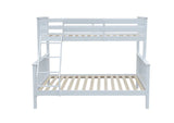 Lily Single and Double Bunk Bed White Wooden
