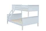 Lily Single and Double Bunk Bed White Wooden