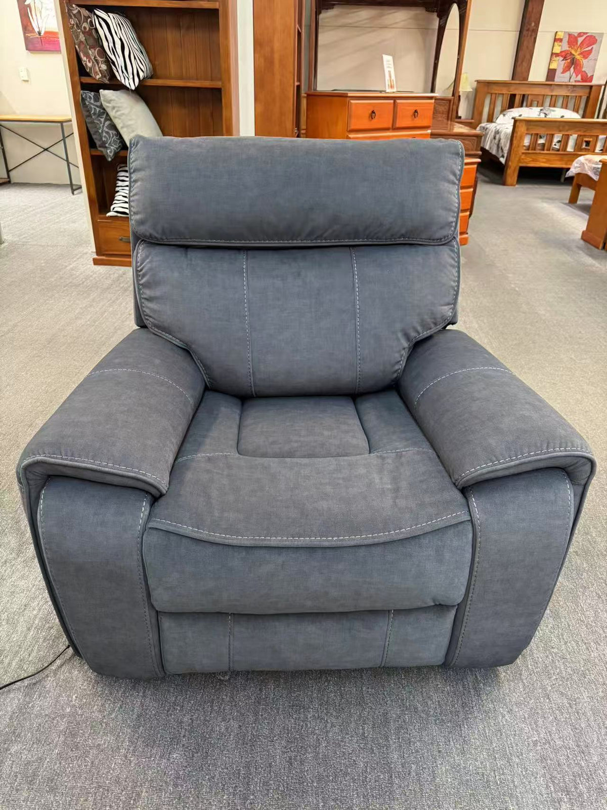 Little Rock Recliner Sofa with Power & USB Ports from