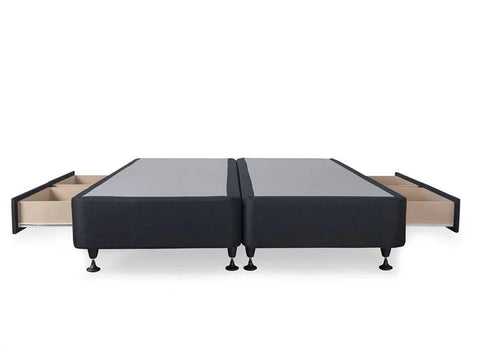 Sleepwell NZ Made Split King Base with Built-in 2 or 4 Drawers, 3 Colours Avail. from