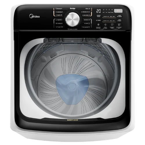 Midea 10kg top loader Rear control Washing Machine - MT512W100RDW - White Color 3 Yrs Warranty