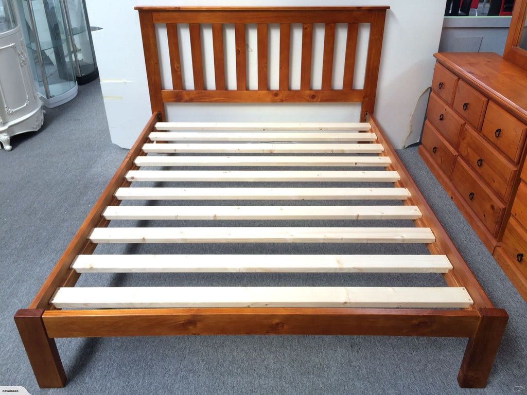 Claire Solid Pine Wood Bed in /Single/King Single/Double/Queen/King from