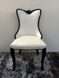 Classy Dining Chair White & Black - C1336