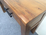 Woodlock Hall Table Solid Pine Wood Rough Sawn and Rustic