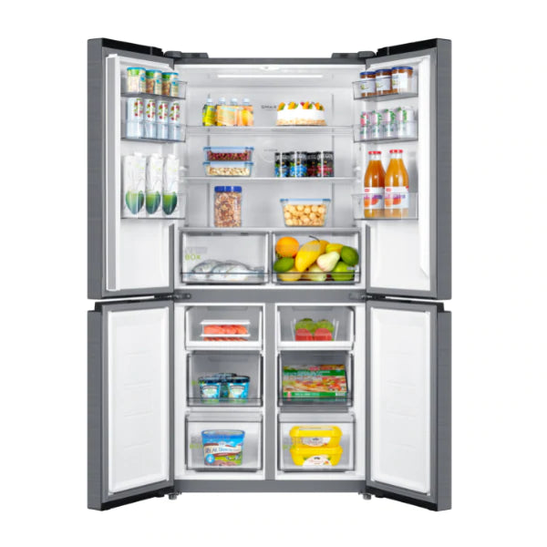 Midea 474L Cross Door / French Door Fridge Freezer Stainless Steel