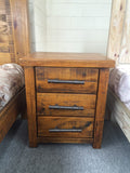 Woodlock 5PCS Bedroom Suite Solid Pine Wood Rough Sawn and Rustic in Queen/ King/ Super King from