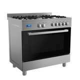 Midea 90cm Gas Cooktop Freestanding Stove 36QMS5GP48 - Midea | Home Appliances New Zealand