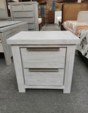 Gloria Bedside White Washed Solid Wooden