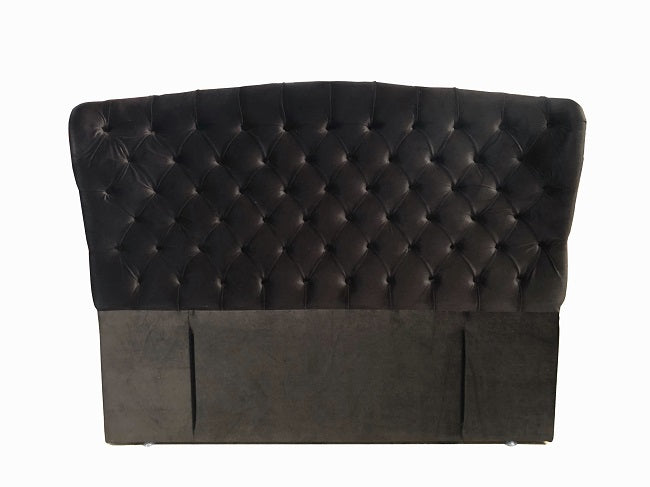 Bethany Black Fabric Headboard in Queen/ King/ Super King from