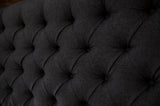 Bethany Charcoal Fabric Headboard in Queen/ King/ Super King from