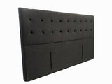 Bella Charcoal Fabric Headboard in Single/ King Single/ Double/ Queen/ King/ Super king from