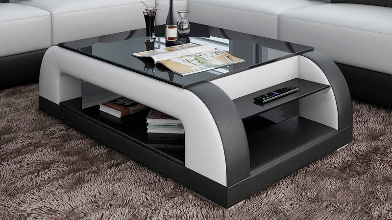 Black and White Coffee Table - CT9012