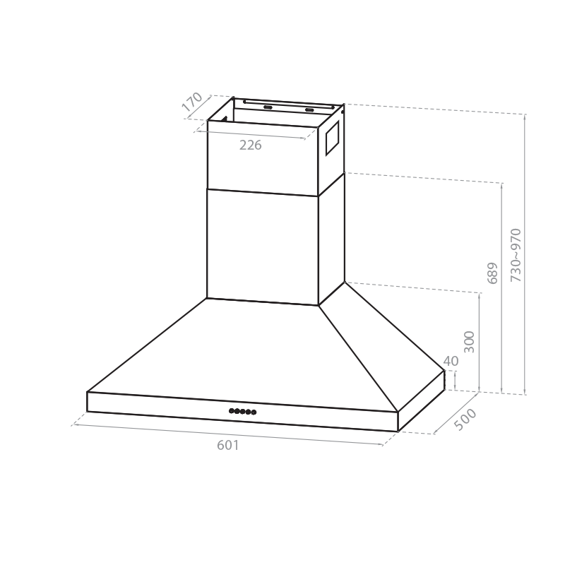 Midea 60cm Canopy Rangehood E60MEW2A09 - Midea | Home Appliances New Zealand