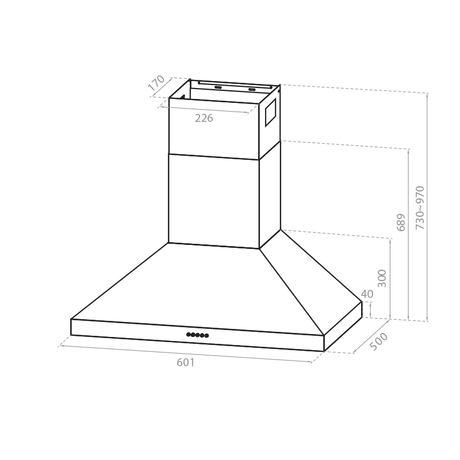 Midea 60cm Canopy Rangehood E60MEW2A09 - Midea | Home Appliances New Zealand