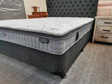 Bed 2Pcs NZ Made Base with a 23cm Thick Pocket Spring Mattress from