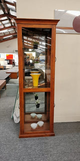 Felton Display Cabinet Rustic Solid Wooden