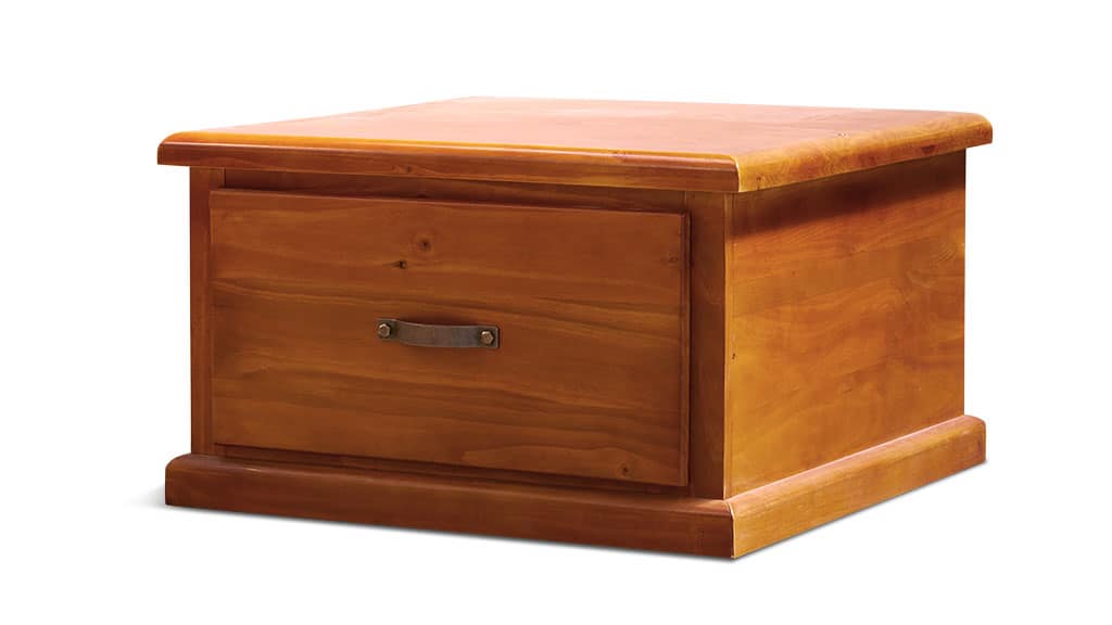 Felton Lamp Table Rustic Solid Pine Wood