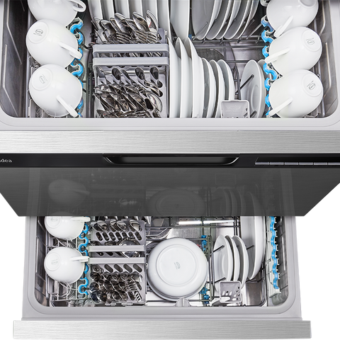 Midea 14 Place Settings Double Drawer Dishwasher JHDWDD14SS - Midea | Home Appliances New Zealand