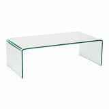 Cali U Shape Glass Coffee Table