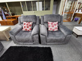 WELLINTON Recliner Lounge Suite 1+1+3 with 4 Recliners