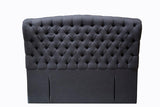 Birmingham Charcoal Fabric Headboard in Queen/ King/ Super King from