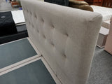 Bella Beige Fabric Headboard in Single/ King Single/ Double/ Queen/ King/ Super king from