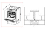 Midea 60cm Ceramic Cooktop Freestanding Stove