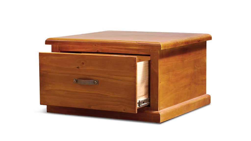 Felton Lamp Table Rustic Solid Pine Wood