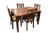 Morgan 7PCS Dining Suite 1.5M Table with 6 Chairs - Oak Pattern
