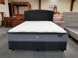 Bethany Super King Bed 3pcs NZ Made Split Base, Headboard & 28cm Thick Pocket Spring Pillow Top Mattress