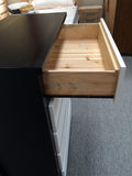 Perry Tallboy Black and White Solid NZ Pine Wood
